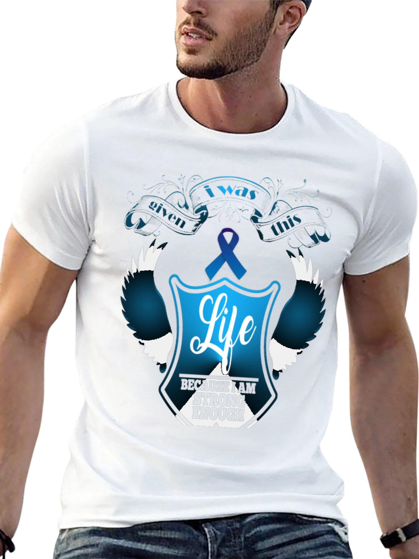 I Was Given This Life T-Shirt - Teal Ribbon
