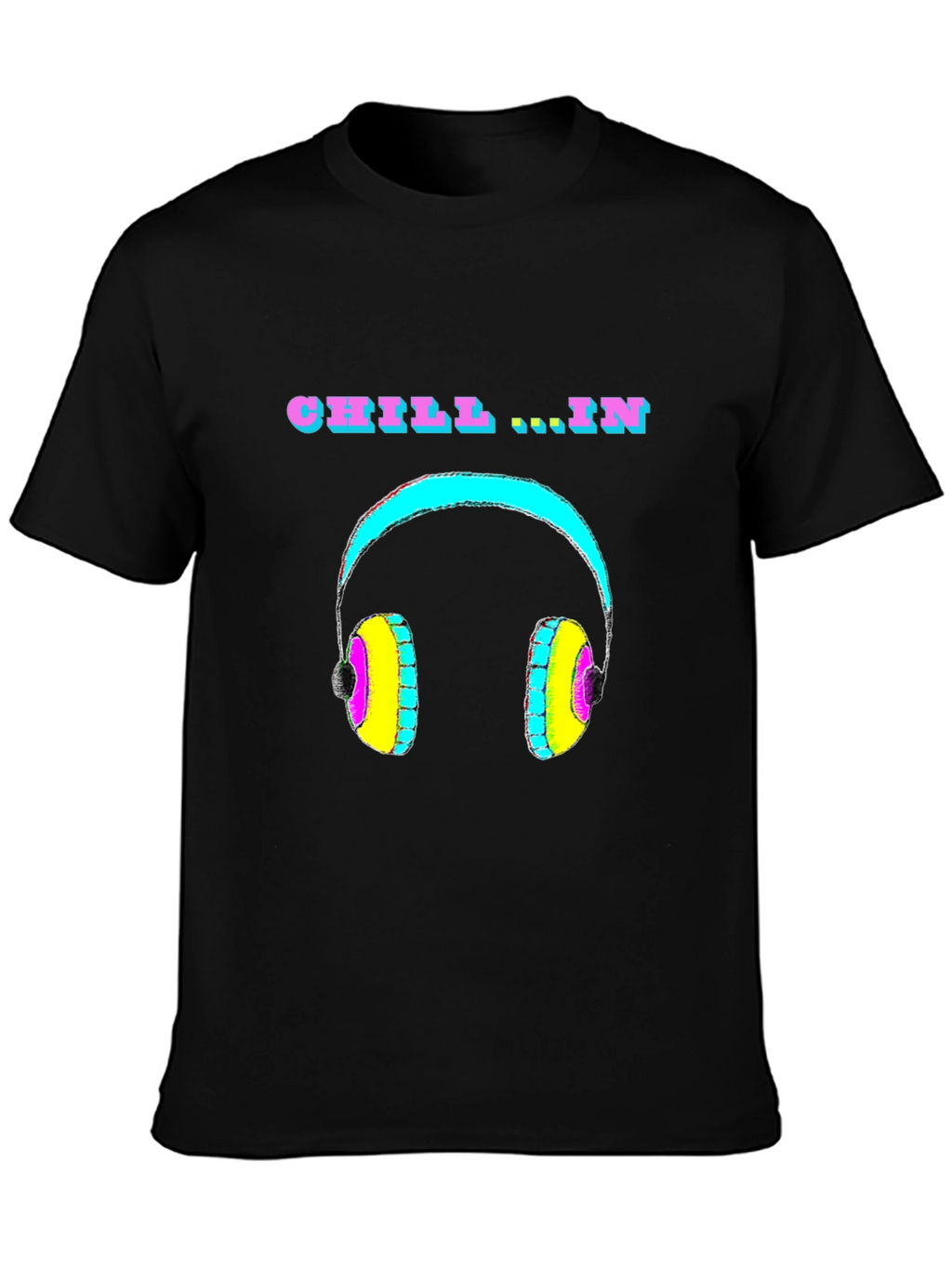 Chill In Headphone Graphic T-Shirt - Relaxed Fit
