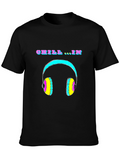 Chill In Headphone Graphic T-Shirt - Relaxed Fit