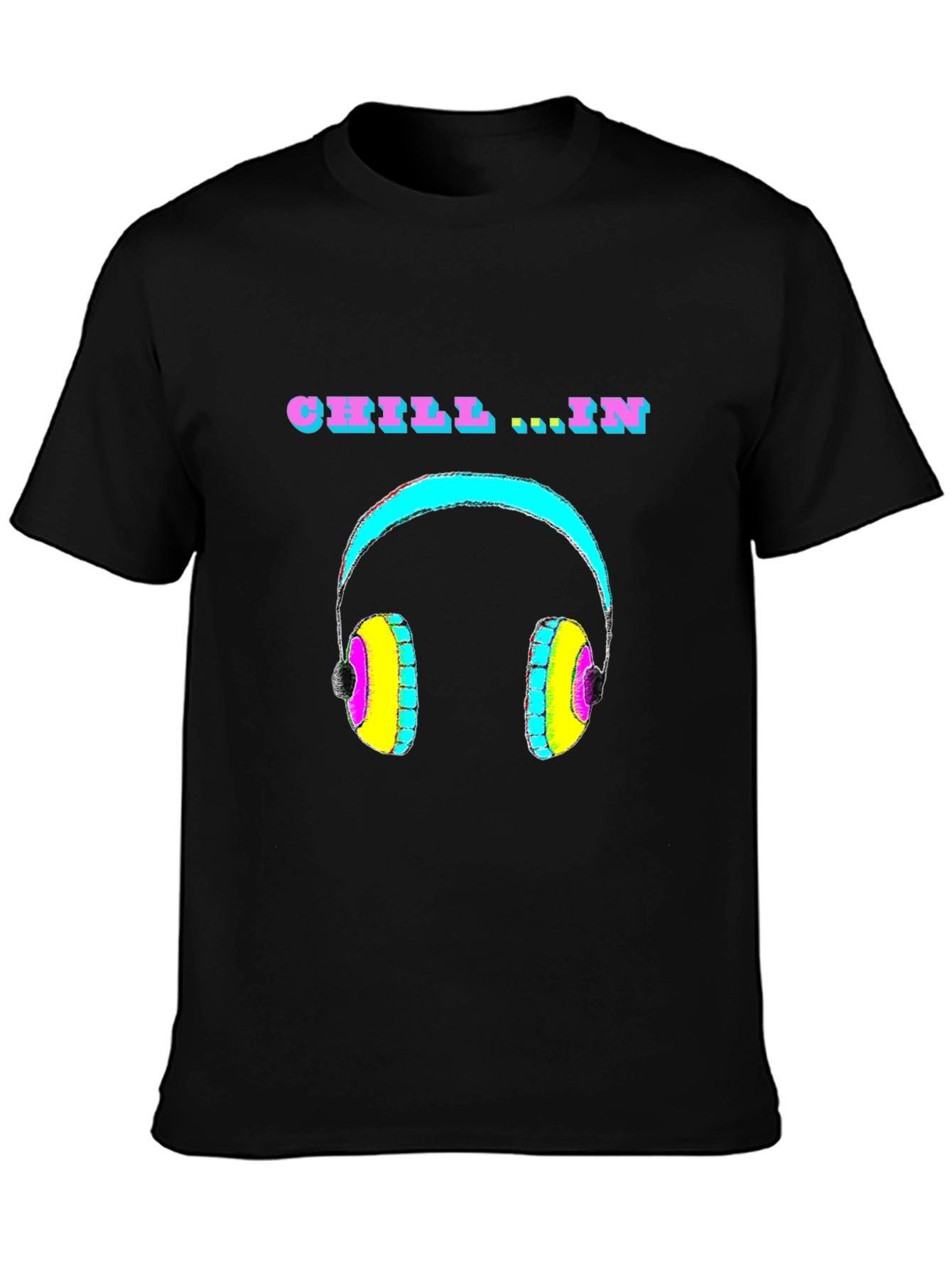Chill In Headphone Graphic T-Shirt - Relaxed Fit