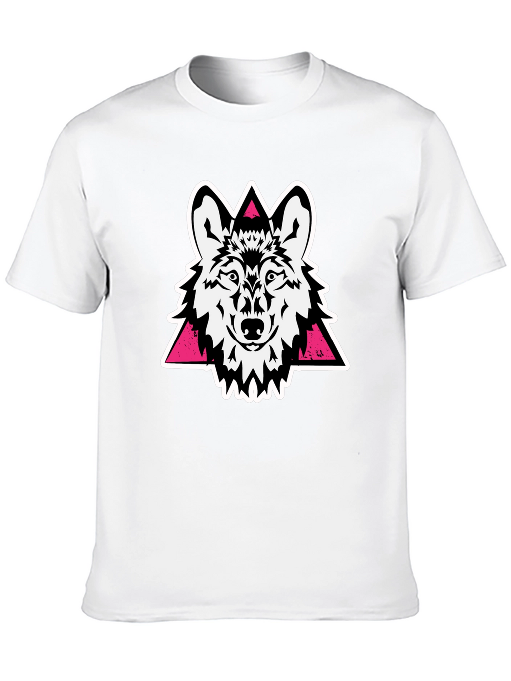 Wolf Graphic Tee - Black Cotton Blend