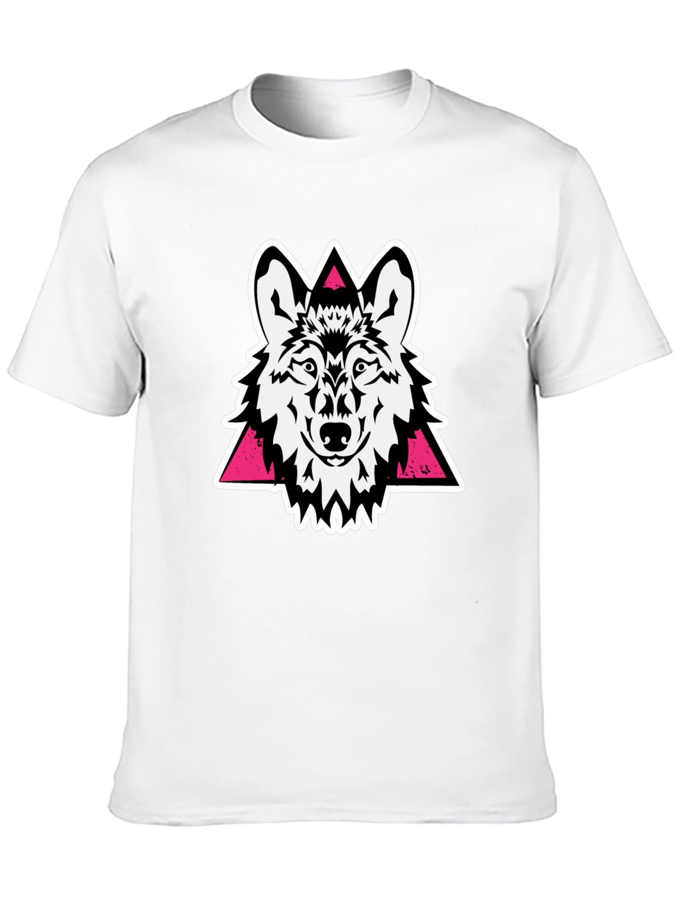 Wolf Graphic Tee - Black Cotton Blend