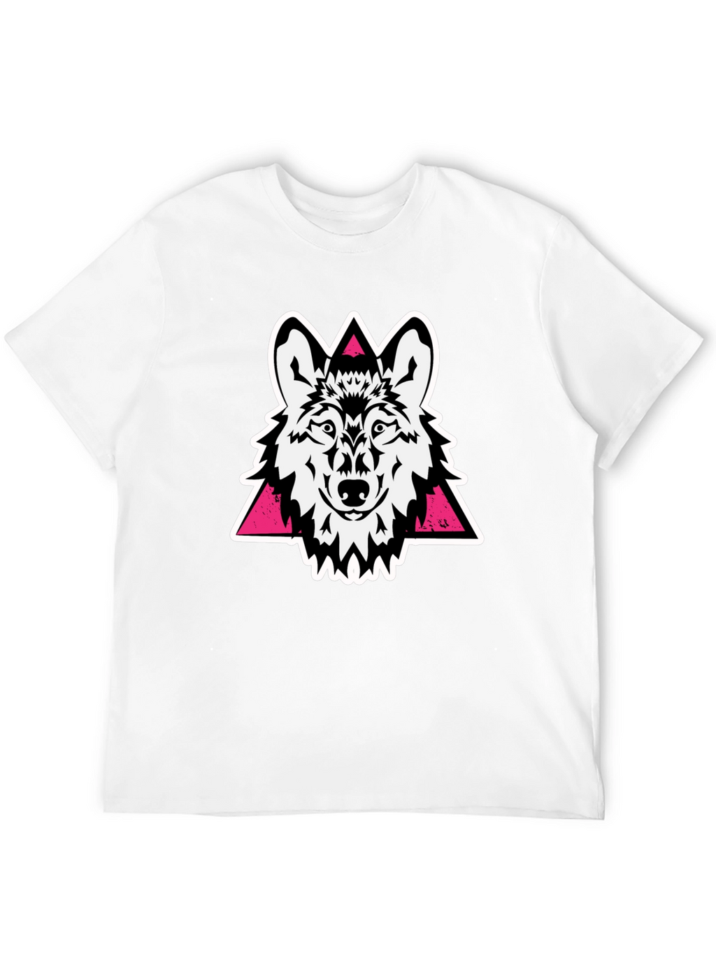 Wolf Graphic Tee - Black Cotton Blend