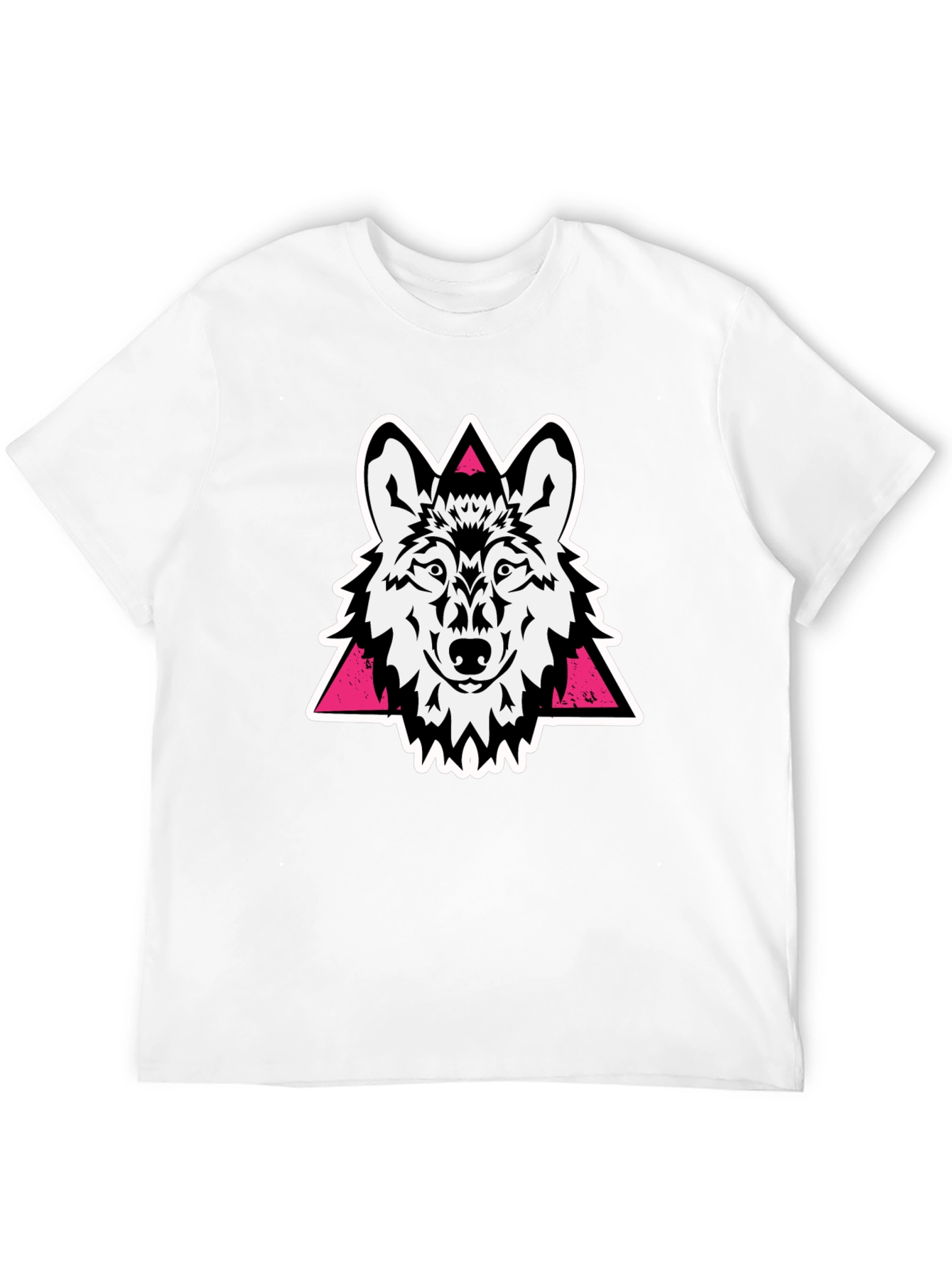 Wolf Graphic Tee - Black Cotton Blend
