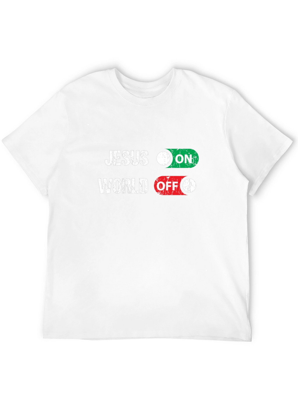 Jesus ON World OFF Graphic T-Shirt