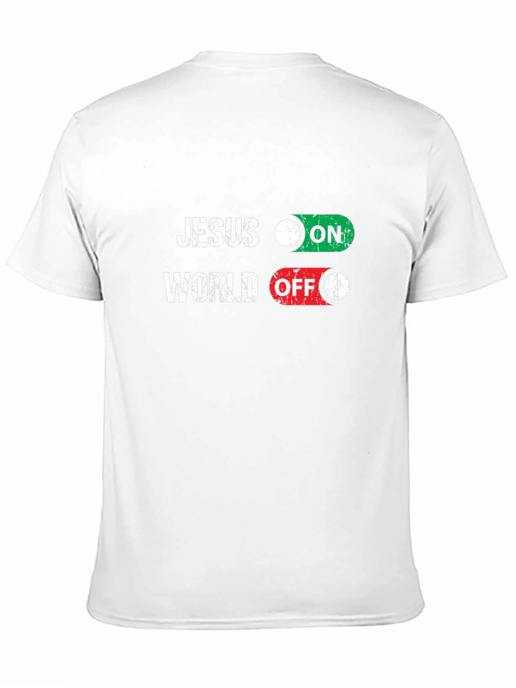 Jesus ON World OFF Graphic T-Shirt