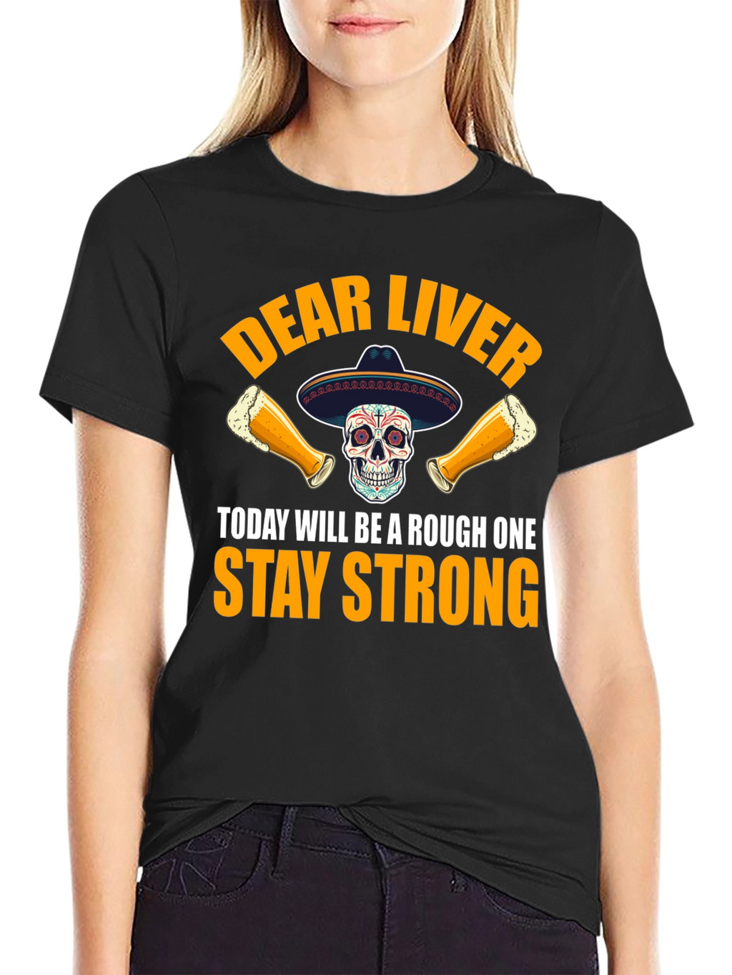 Dear Liver Stay Strong Graphic Tee