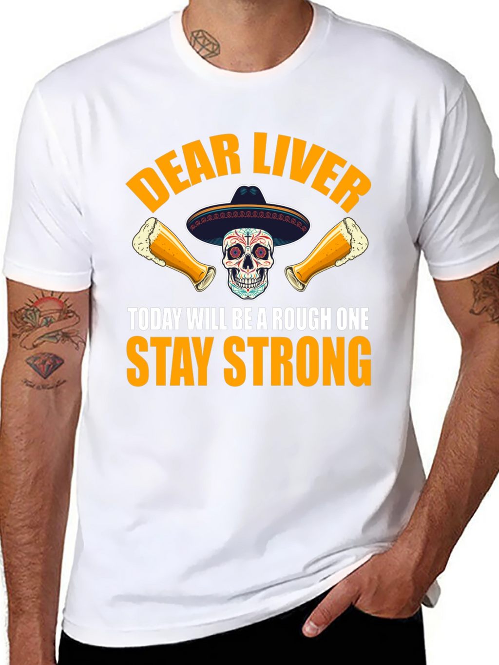Dear Liver Stay Strong Graphic Tee