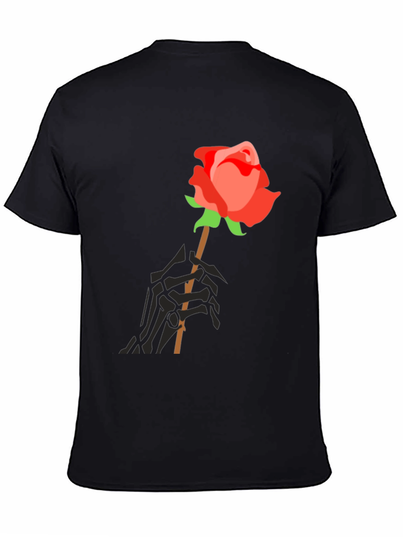 Rose & Skeleton Hand Graphic Tee