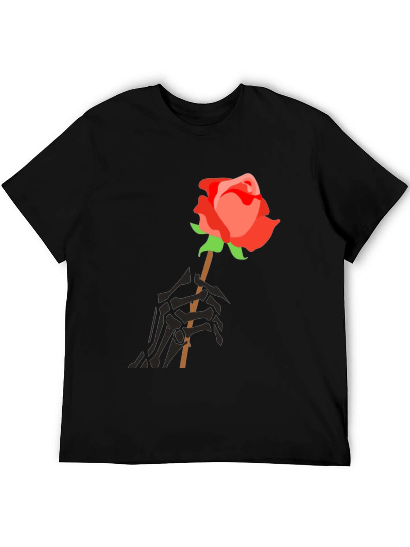 Rose & Skeleton Hand Graphic Tee