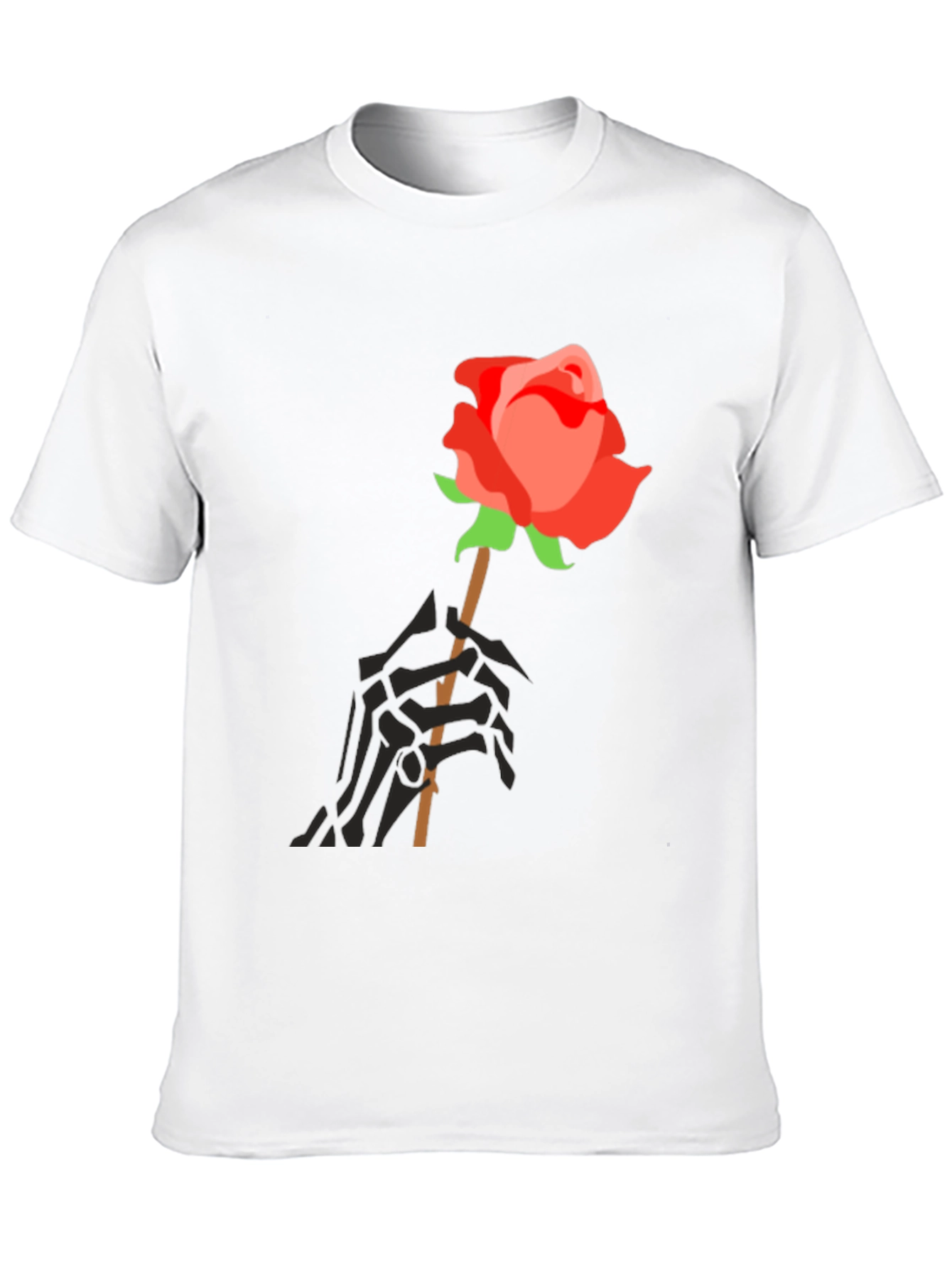 Rose & Skeleton Hand Graphic Tee