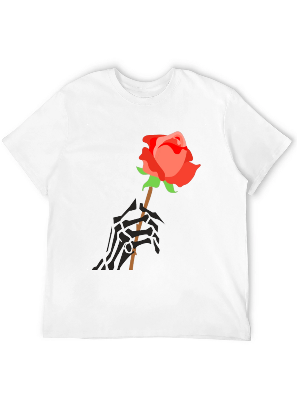 Rose & Skeleton Hand Graphic Tee