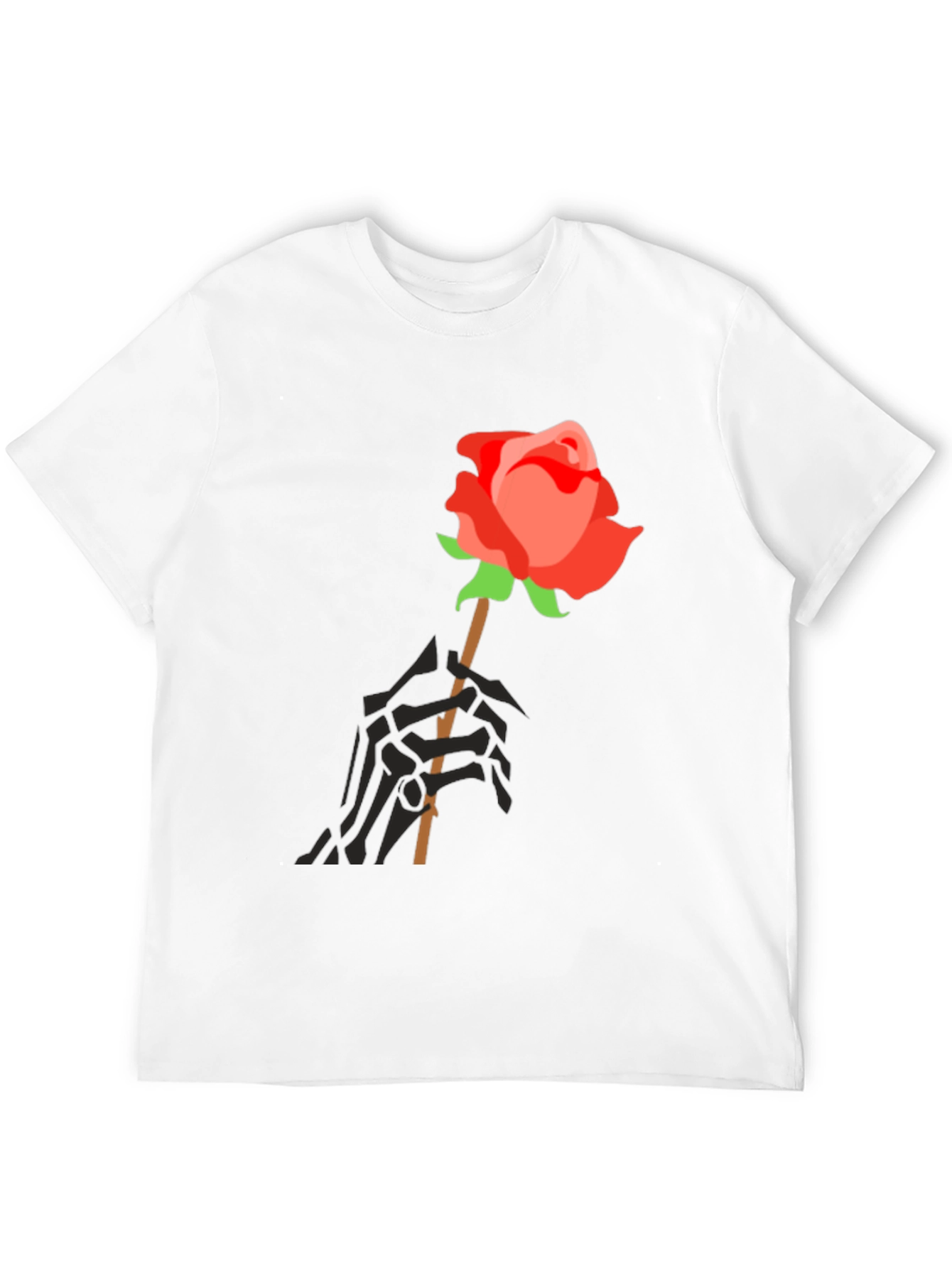 Rose & Skeleton Hand Graphic Tee