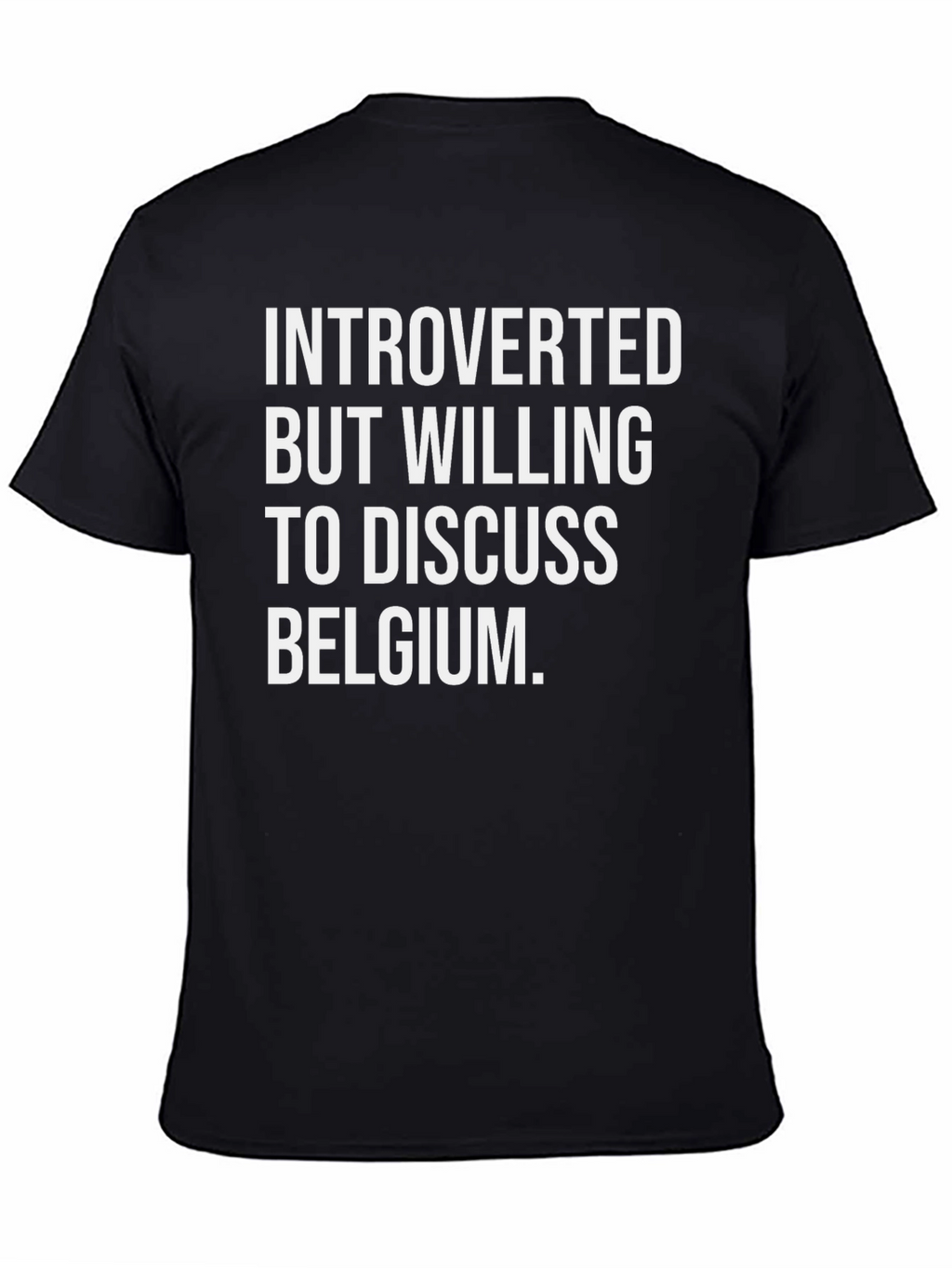 Introverted Belgium T-Shirt - Funny Graphic Tee