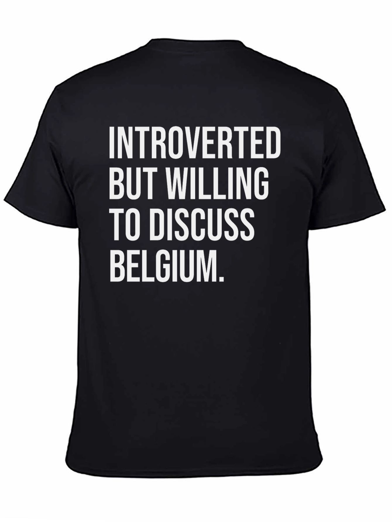 Introverted Belgium T-Shirt - Funny Graphic Tee