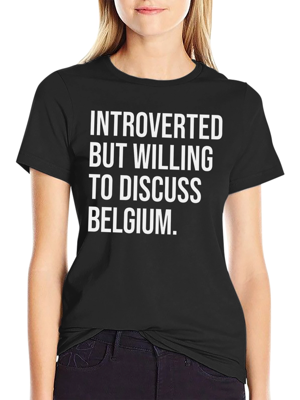 Introverted Belgium T-Shirt - Funny Graphic Tee