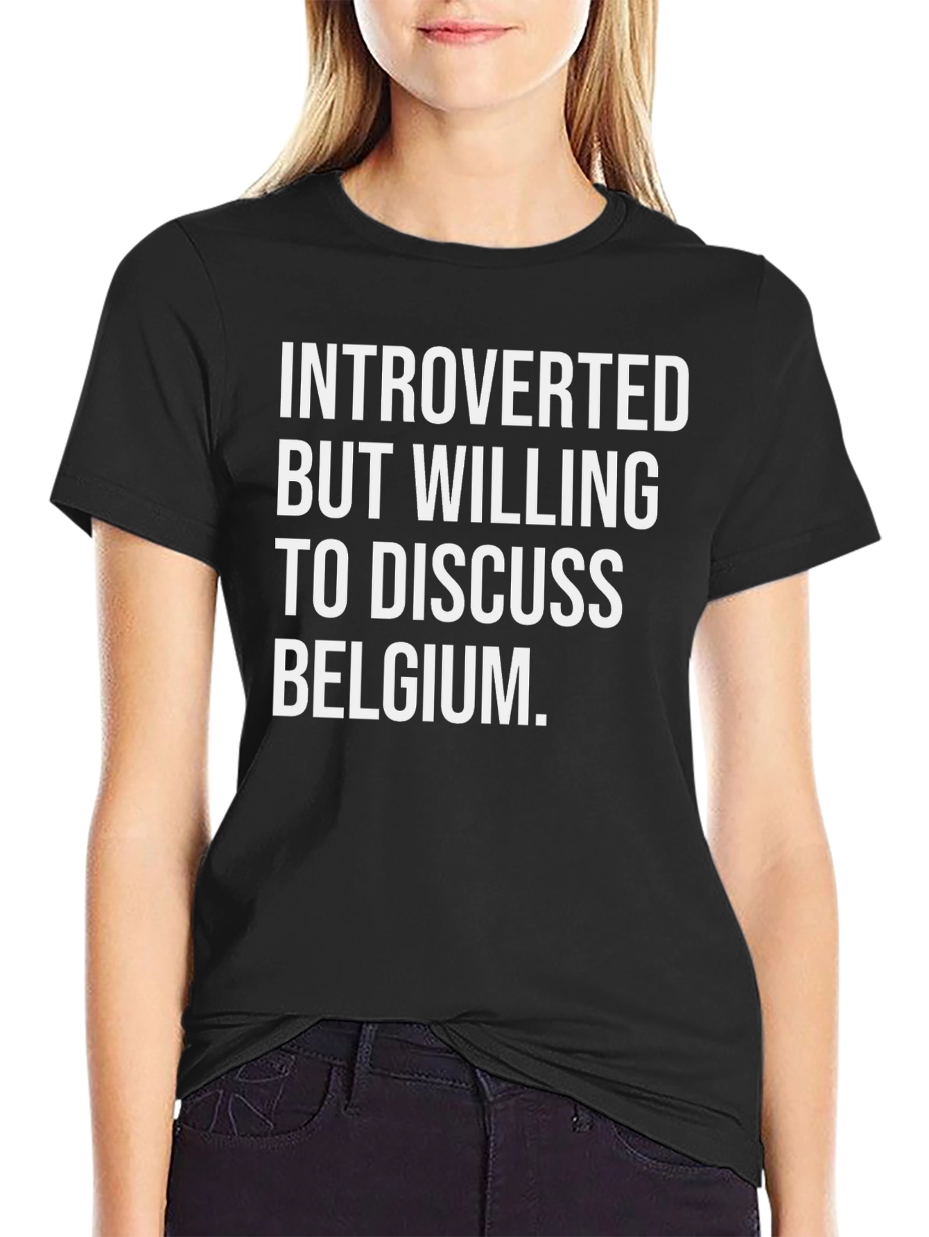 Introverted Belgium T-Shirt - Funny Graphic Tee