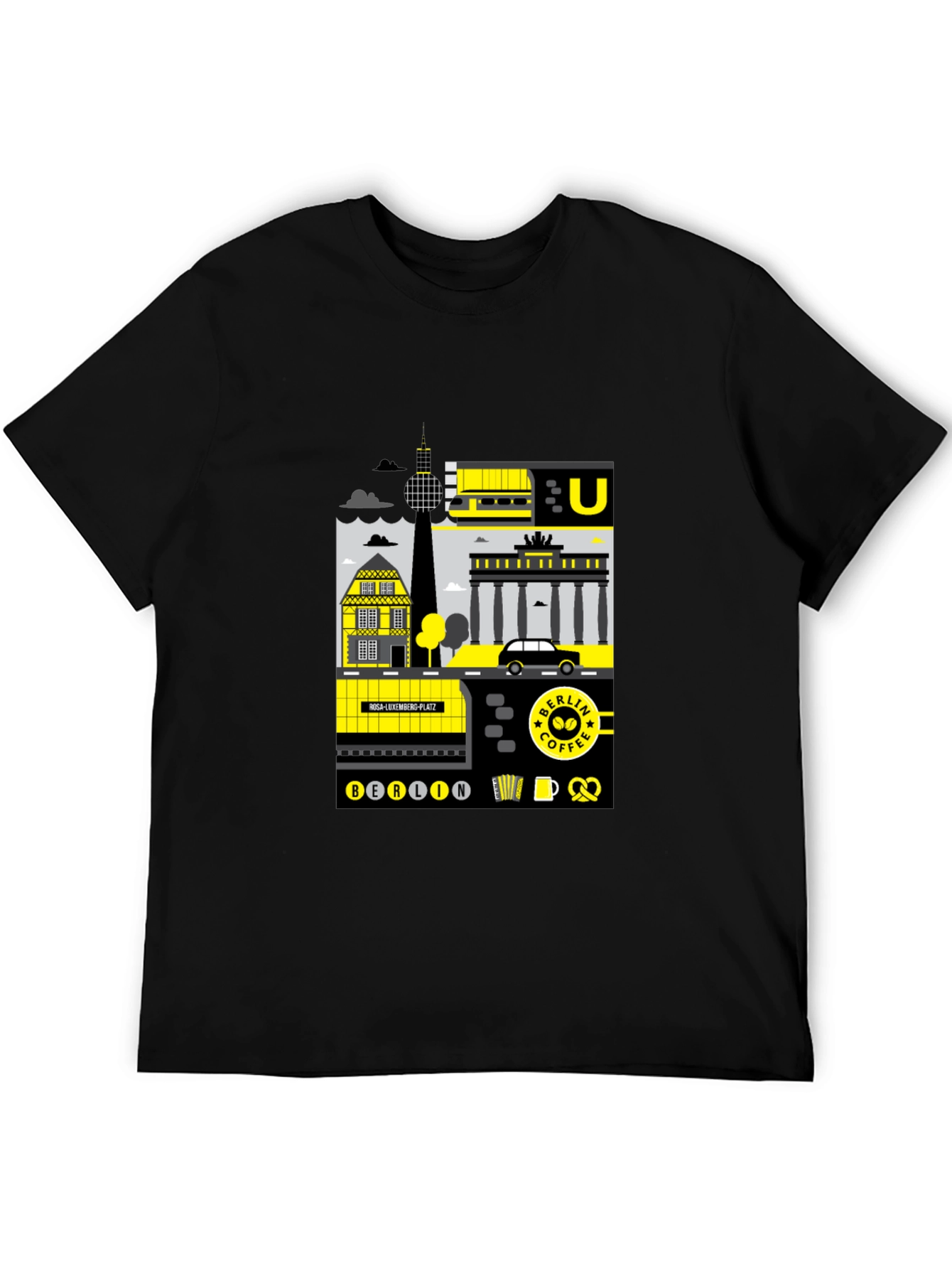 Berlin Landmarks Graphic T-Shirt