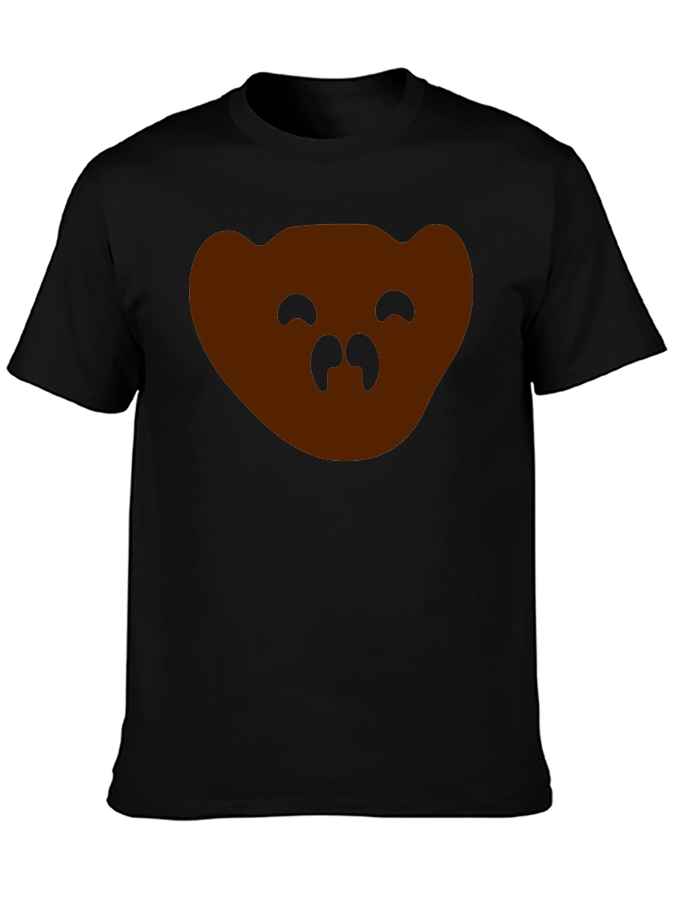 Bear Face Graphic Tee - Mens Black T-Shirt