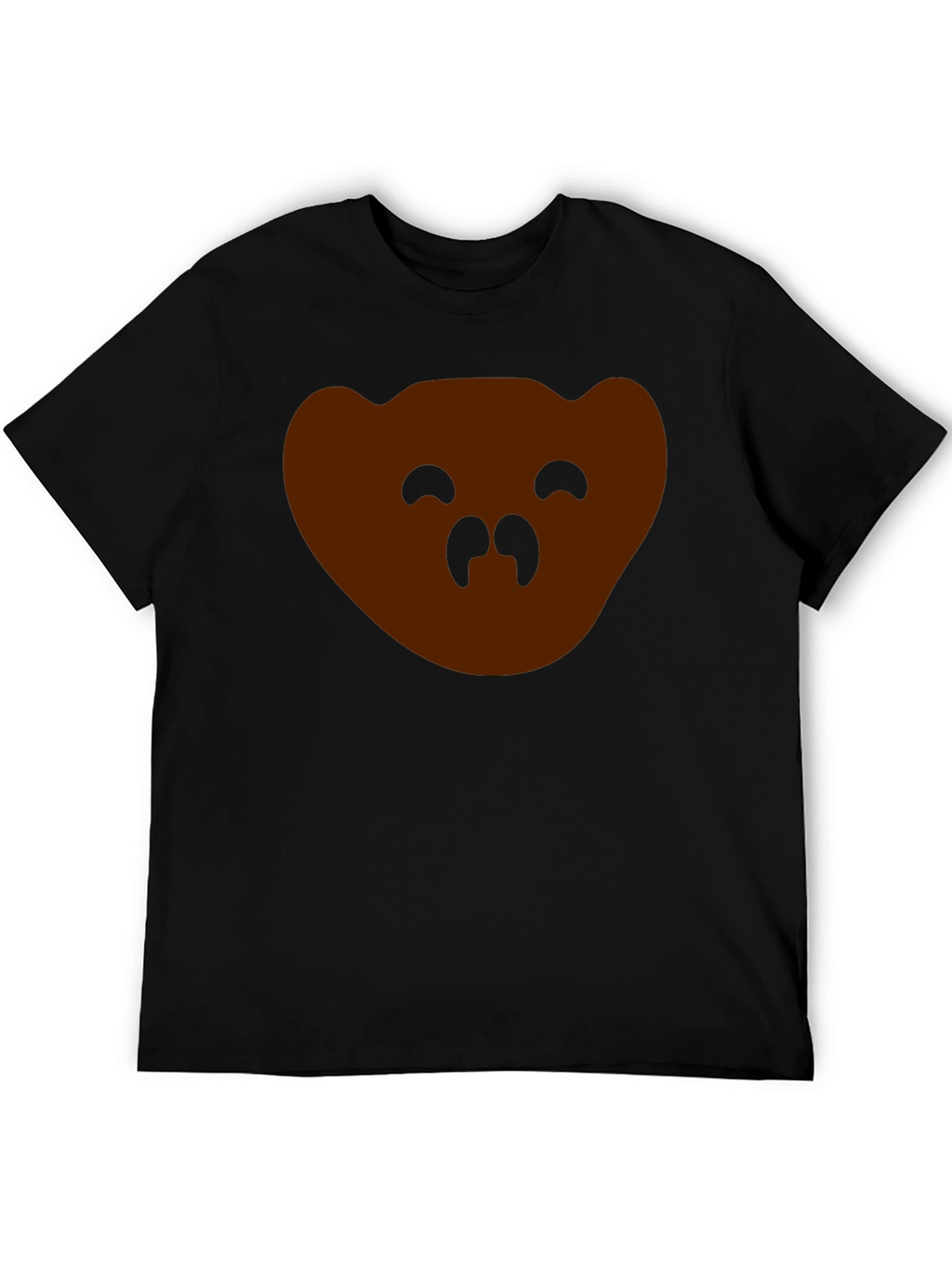 Bear Face Graphic Tee - Mens Black T-Shirt