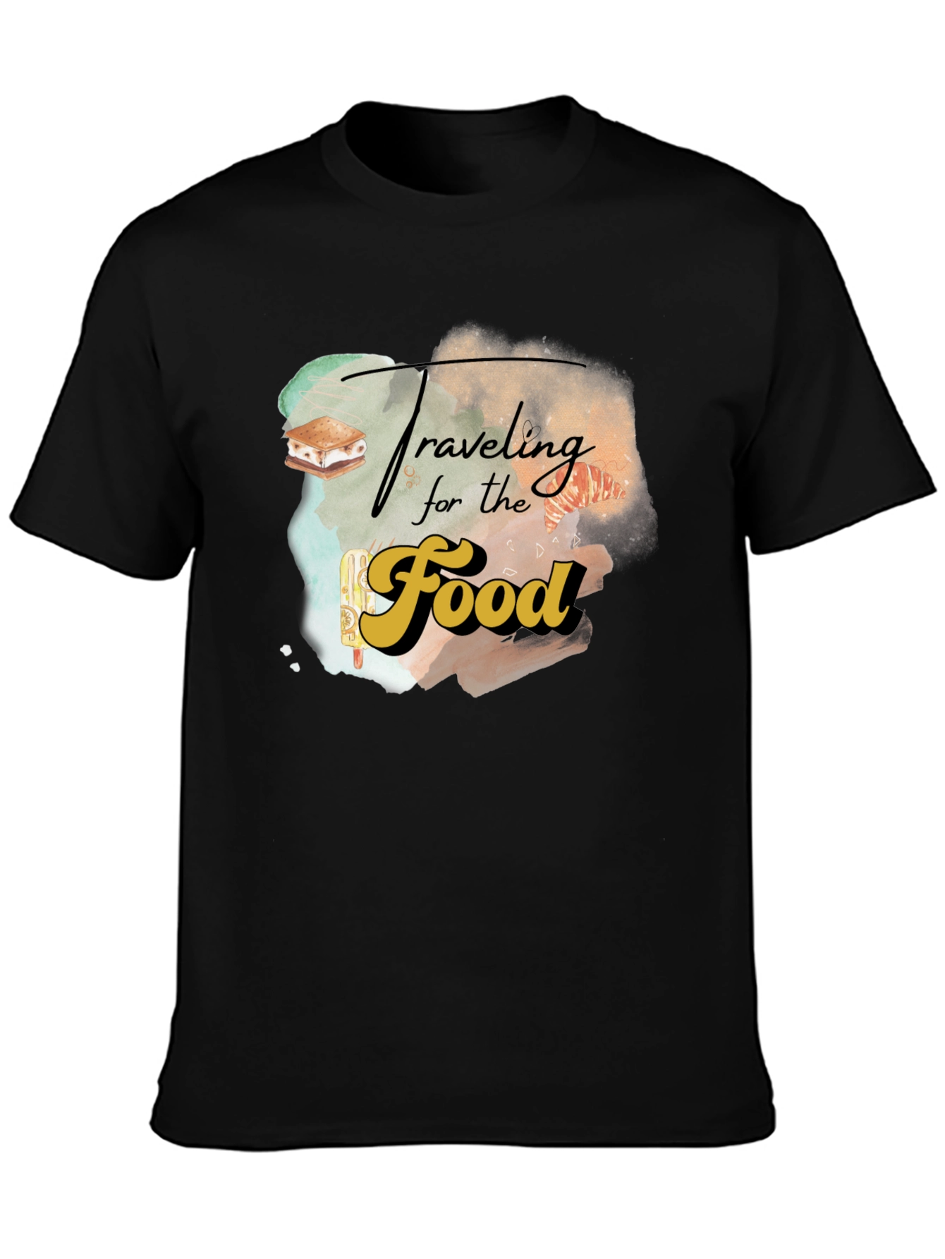 Traveling for the Food Graphic T-Shirt
