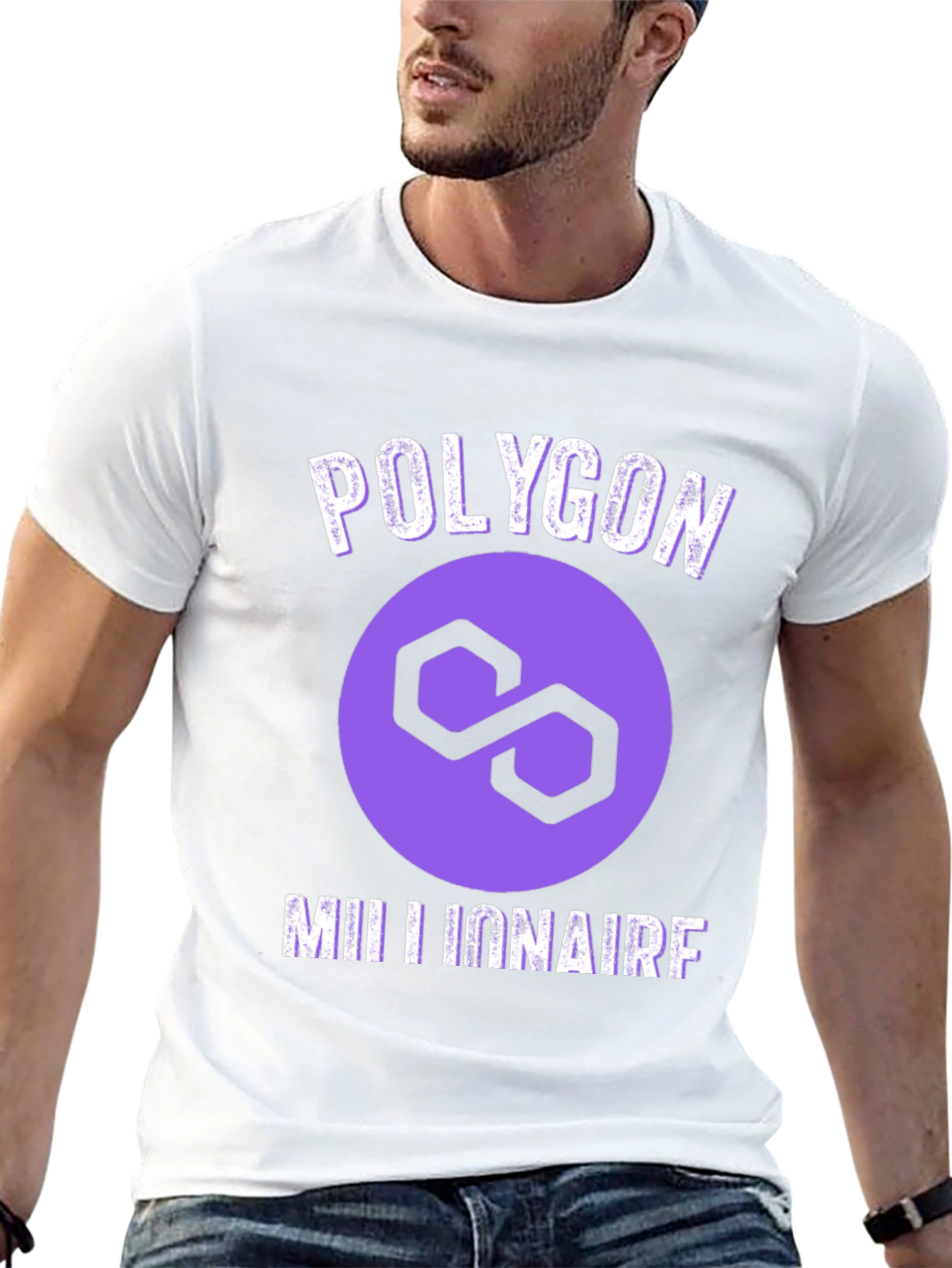 Polygon Millionaire Graphic Tee - Crypto HODL