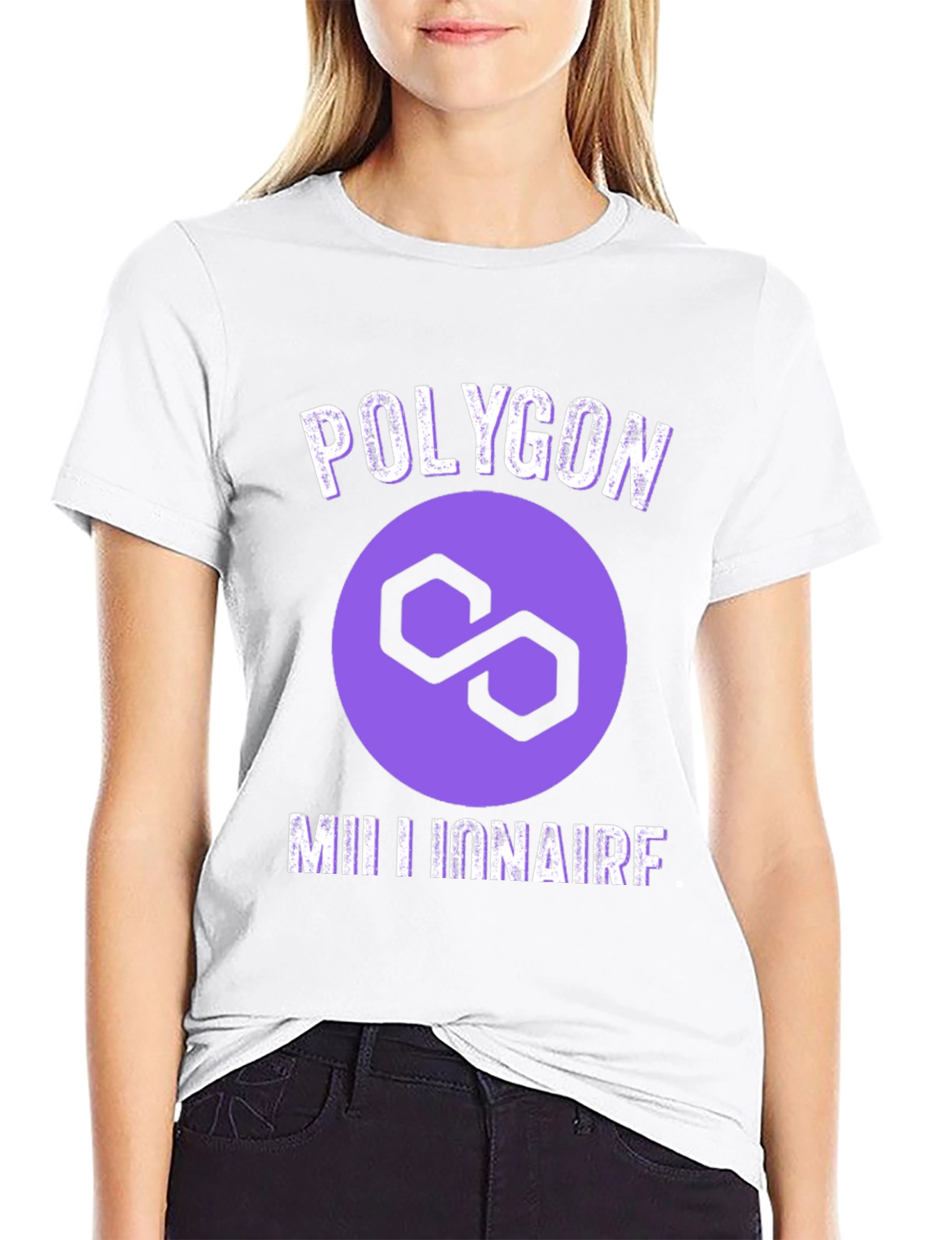 Polygon Millionaire Graphic Tee - Crypto HODL