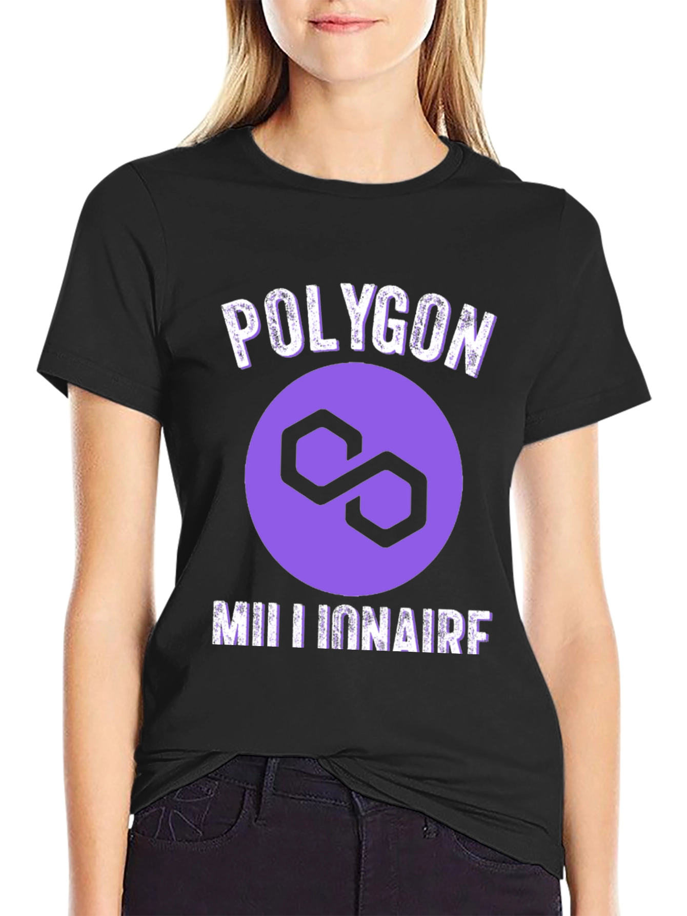 Polygon Millionaire Graphic Tee - Crypto HODL