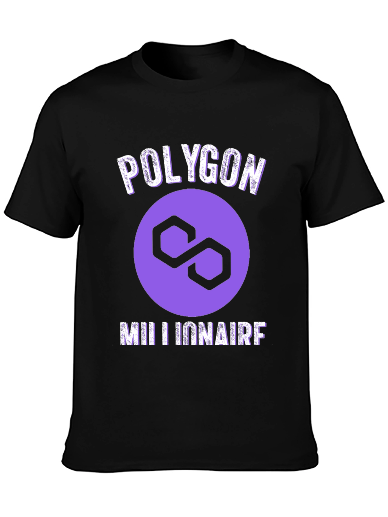 Polygon Millionaire Graphic Tee - Crypto HODL