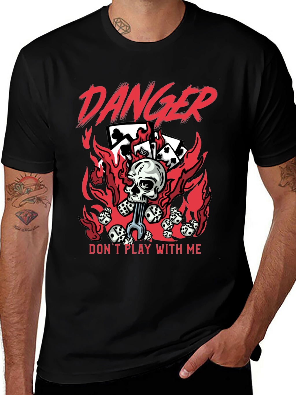 Danger Dont Play With Me Graphic Tee