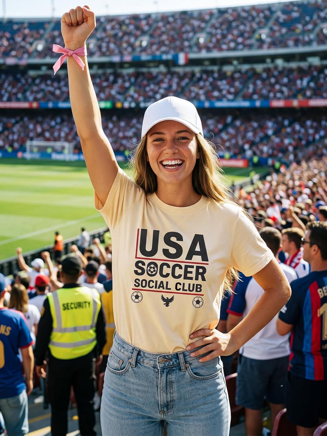 USA Soccer Club Women's Short Sleeve Tee - Game Day Soccer Mom Shirt