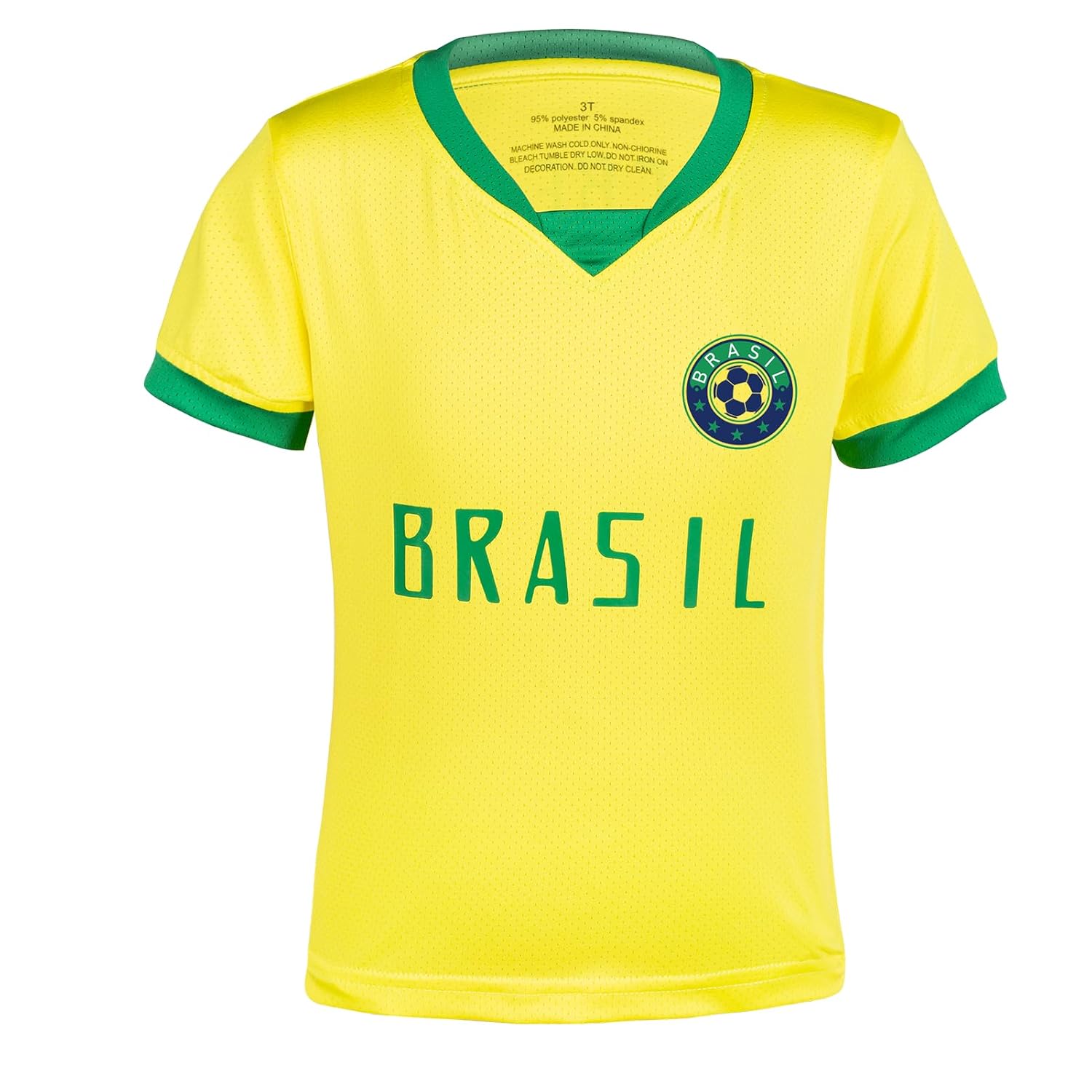 Kids' Soccer Jersey Kit - Breathable Poly-Spandex Quick-Dry Youth Training (2T-14Y)