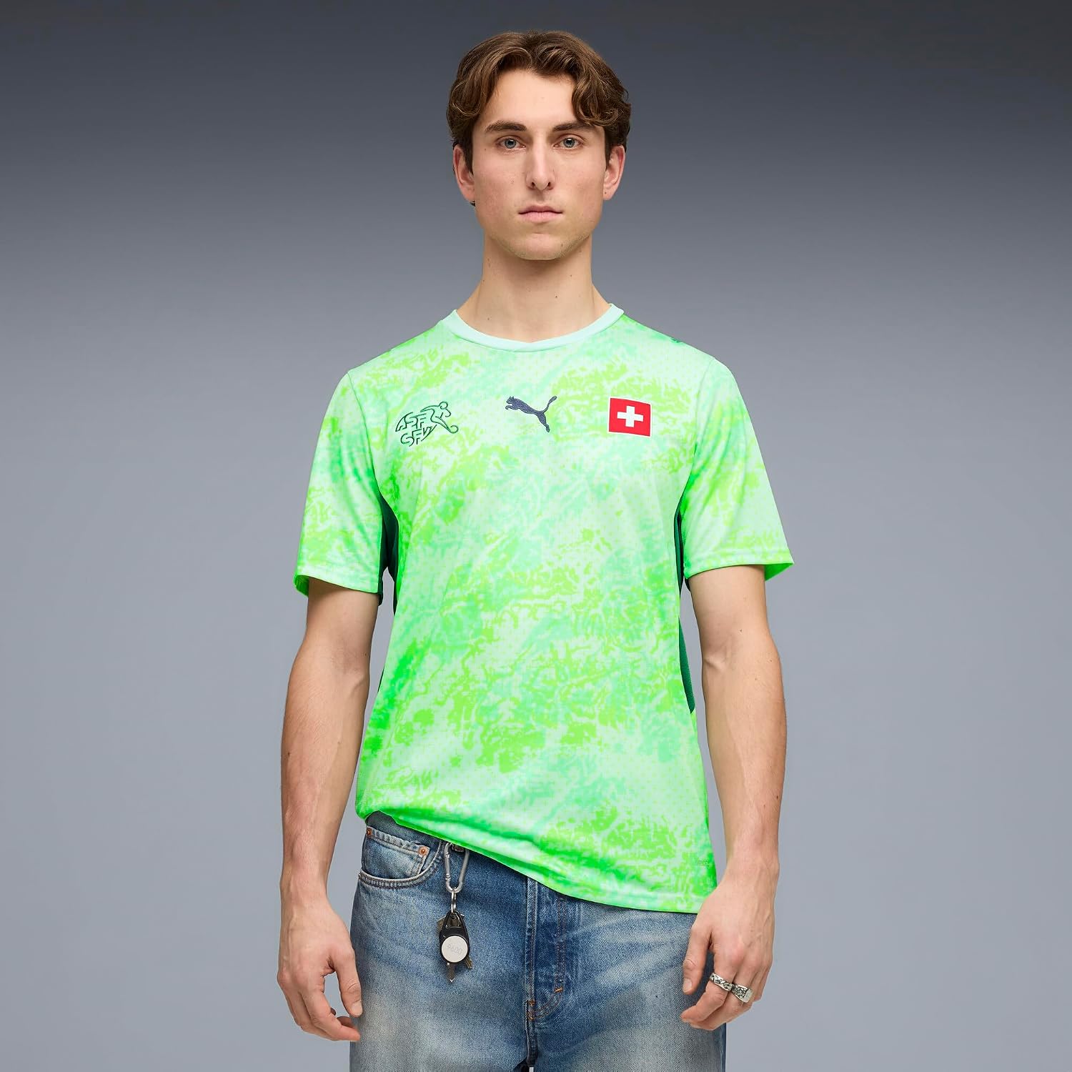 Men's Swiss National Team Away Soccer Jersey