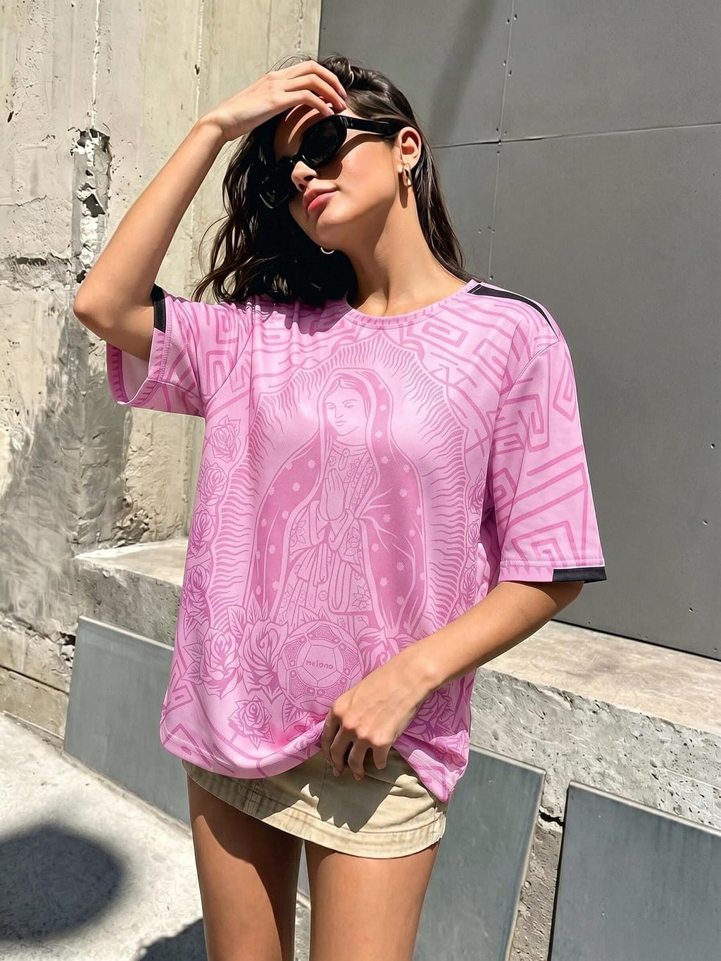 Mexico Guadalupe Soccer Jersey for Women - Streetwear Style