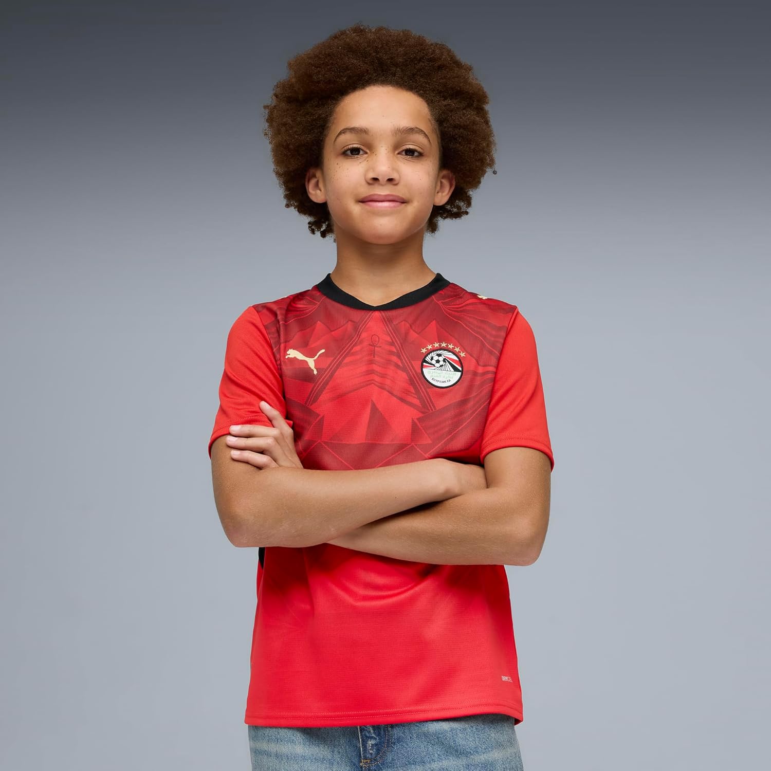 Junior Egypt Home Soccer Jersey - Replica Style