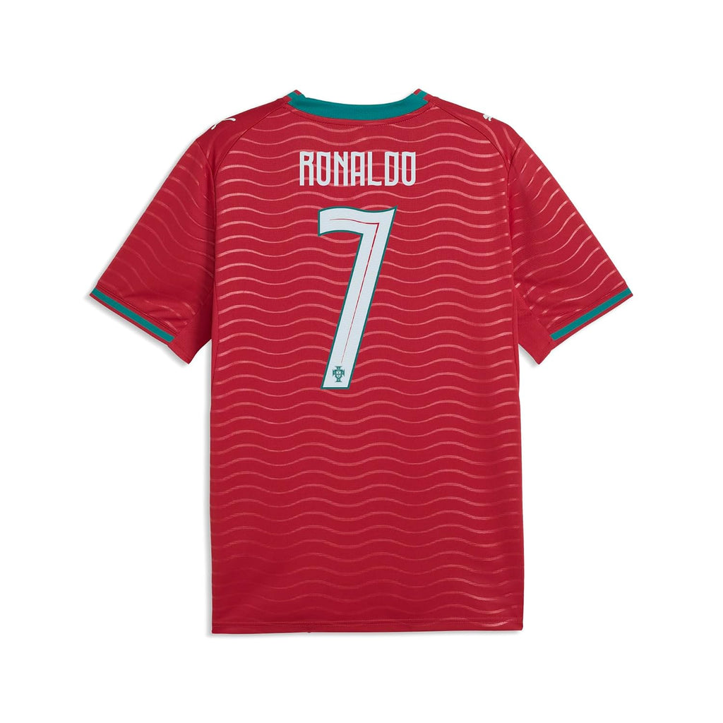 Men's Portugal 2026 Home V-Neck Short Sleeve Soccer Jersey