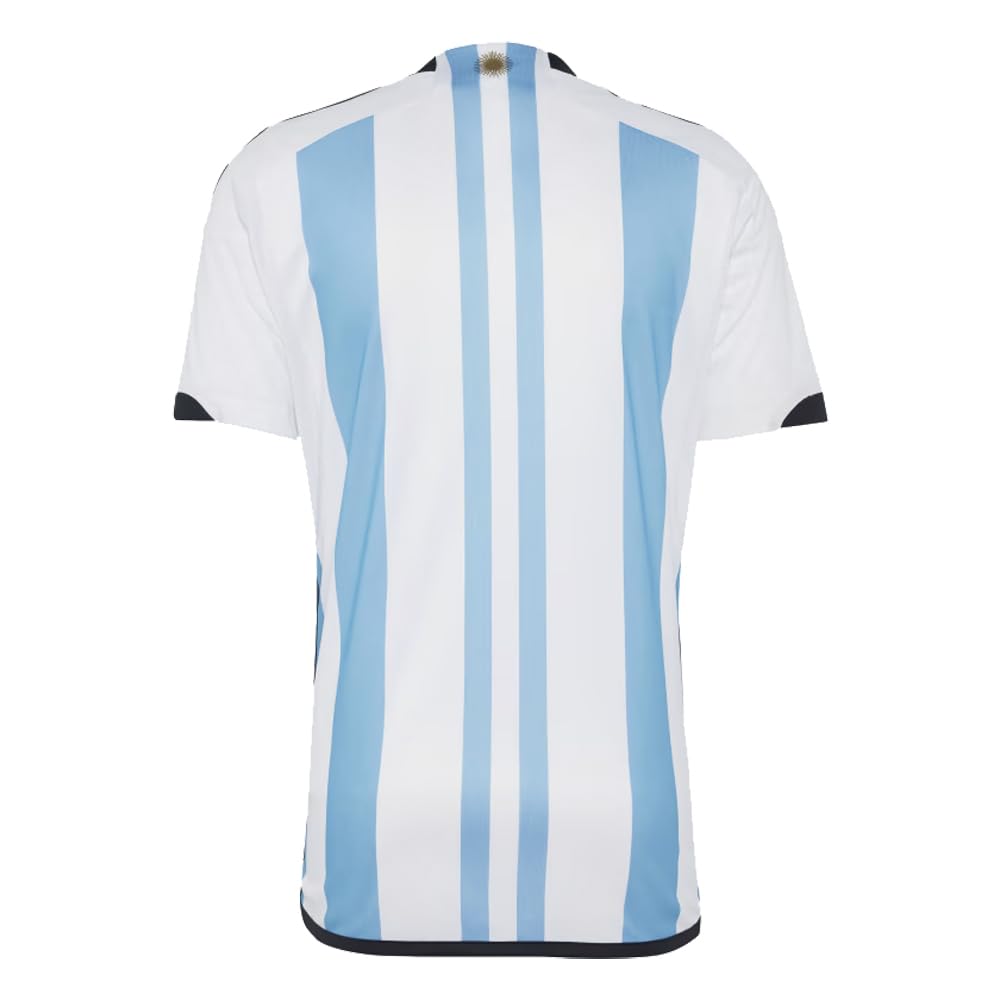 Argentina 22 Winners Home Soccer Jersey, White/Blue, XXXL