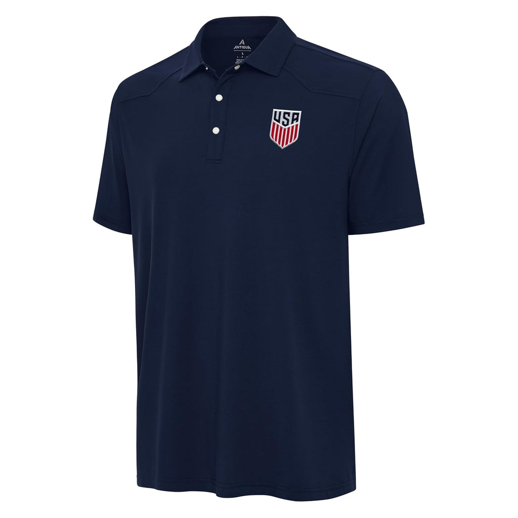 Men's Soccer Western Polo - Brushed Heather Jersey with Pearl Snap Buttons