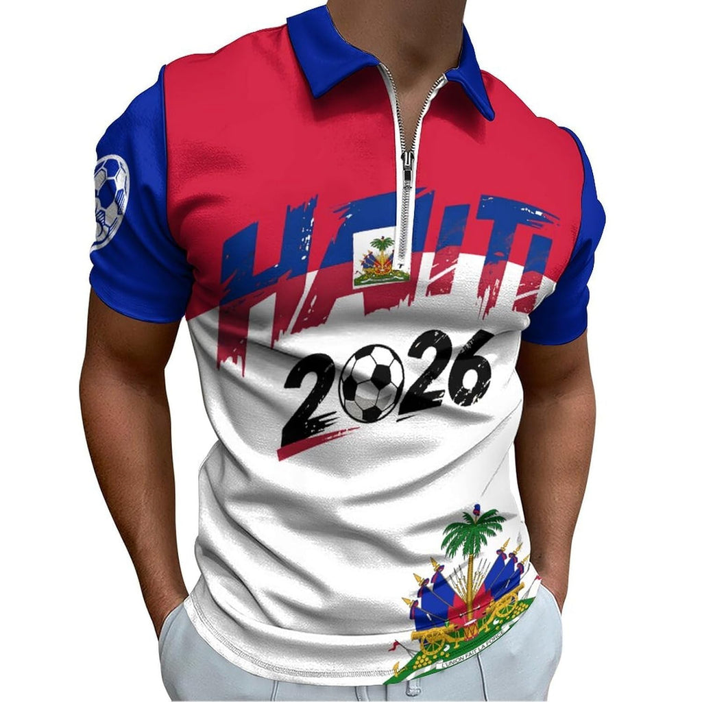 Men's Soccer Jersey - Quarter Zip T-Shirt for Fans