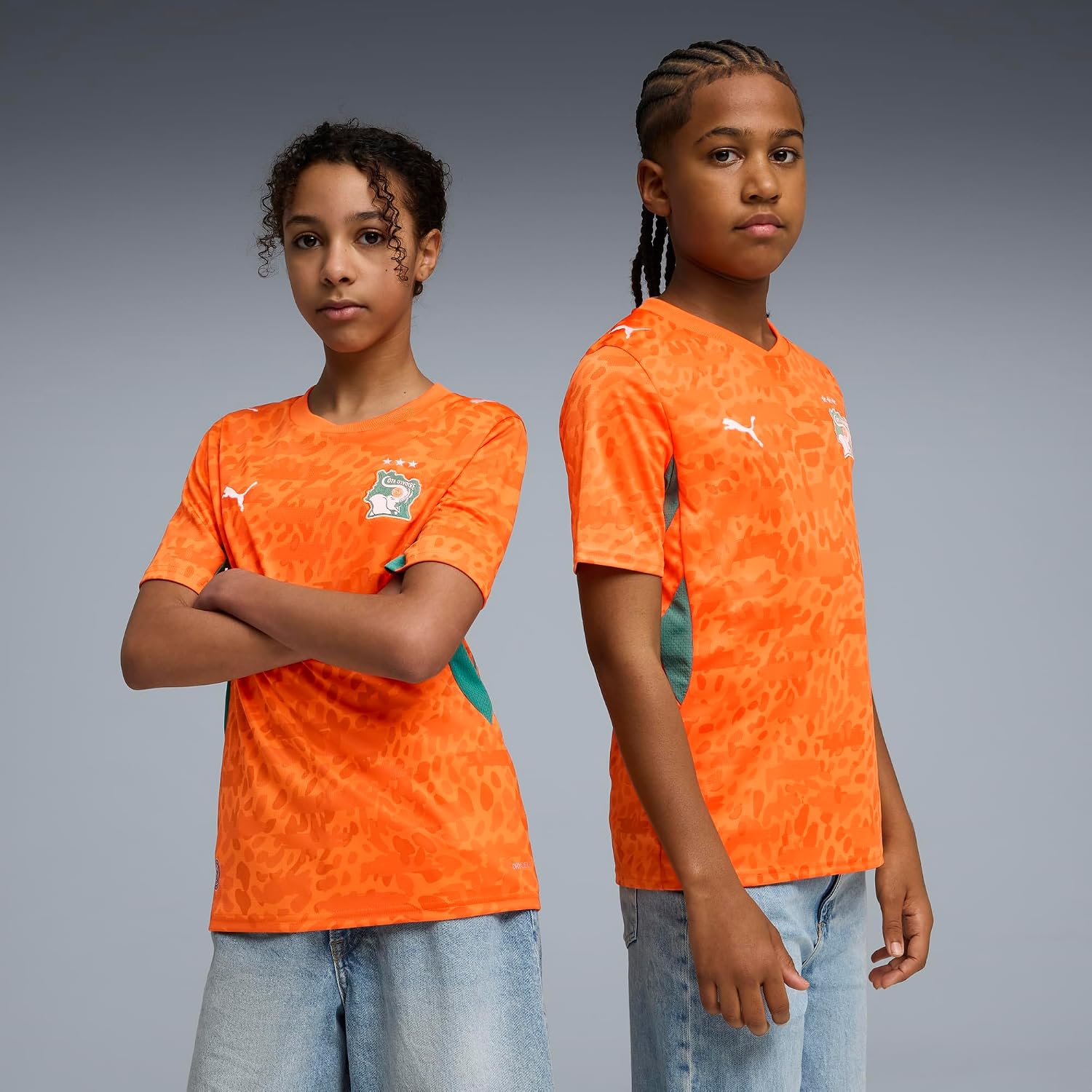 Kids Ivory Coast Home Soccer Jersey