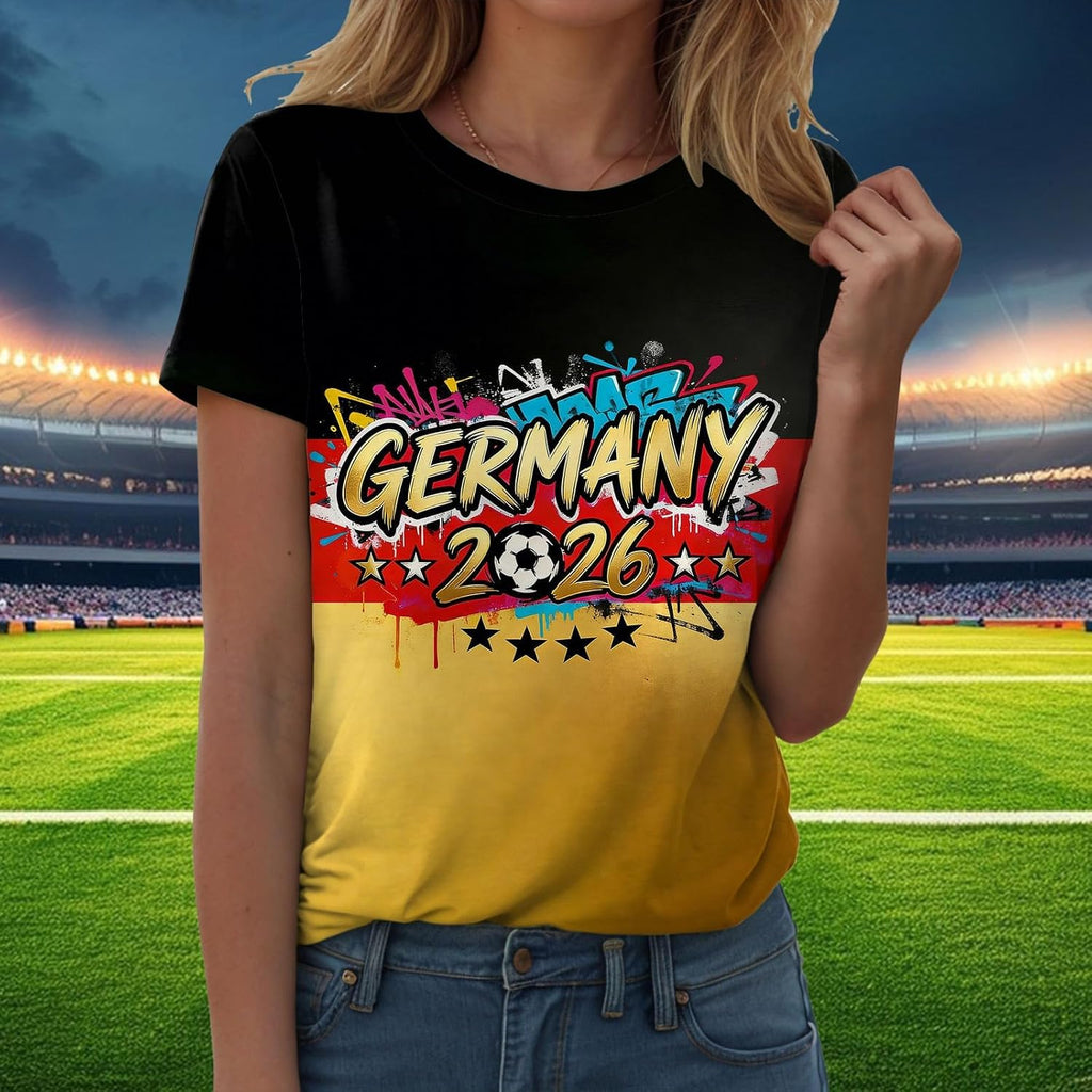 Women's World Cup Soccer Jersey 2026 - Short Sleeve Graphic Tee