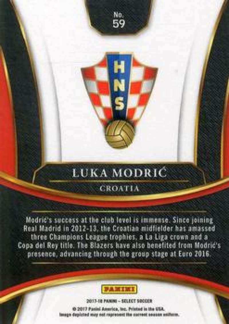 2017-18 Select Soccer Luka Modric Croatia Trading Card