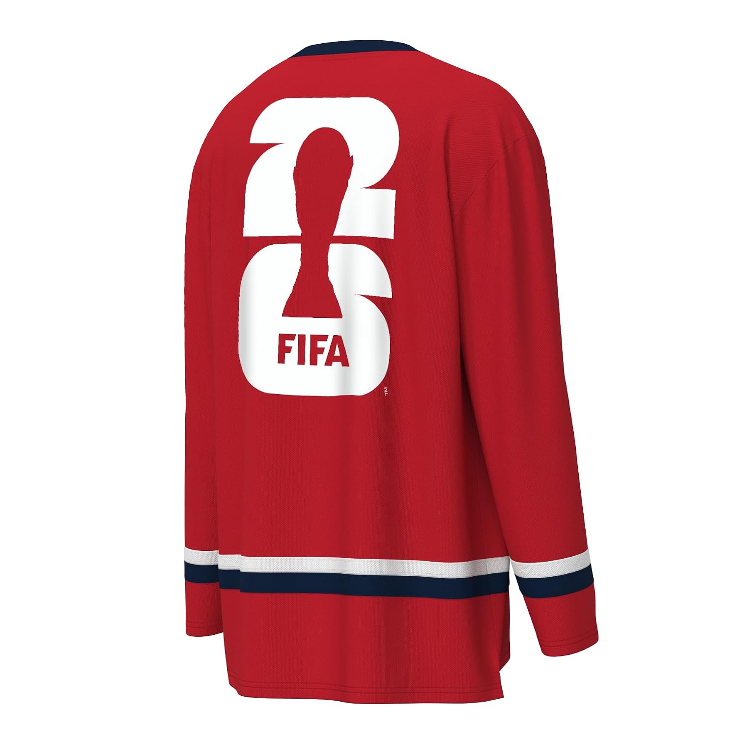 Men's Long Sleeve V-Neck Soccer Jersey