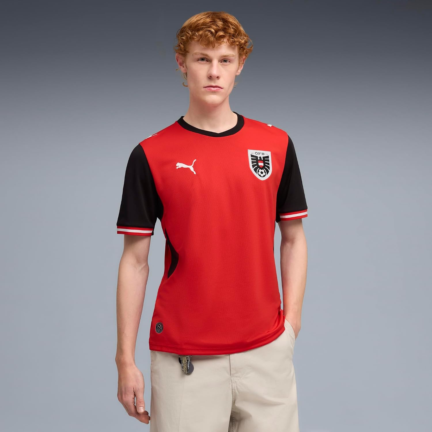Men's Austria National Team Home Soccer Jersey