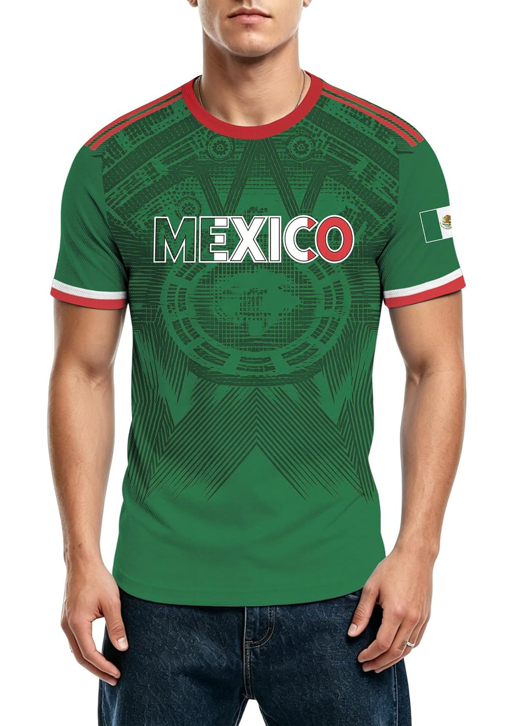 Men's Soccer Jersey - Soft Cloth Tee Top for Fans