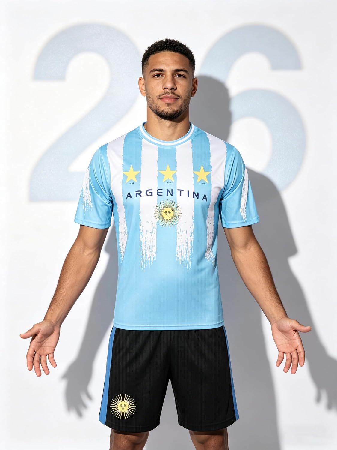 Men's 2026 World Cup Soccer Jersey Set - 2 Piece Flag Design