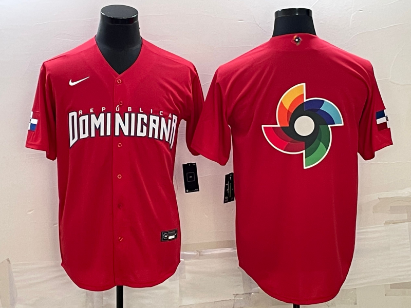 Men's 2023 World Baseball Classic Dominican Republic Red Jerseys