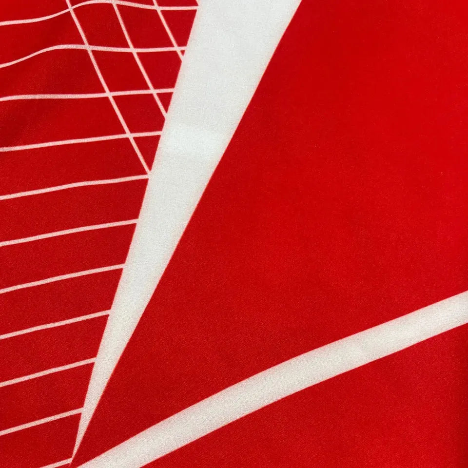 2002 South Korea Home Red Retro Long Sleeve Soccer Jersey Detail 4