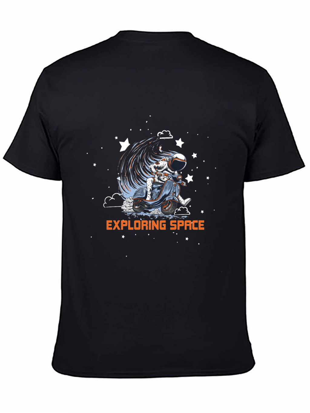 Exploring Space T-Shirt - Astronaut on Scooter