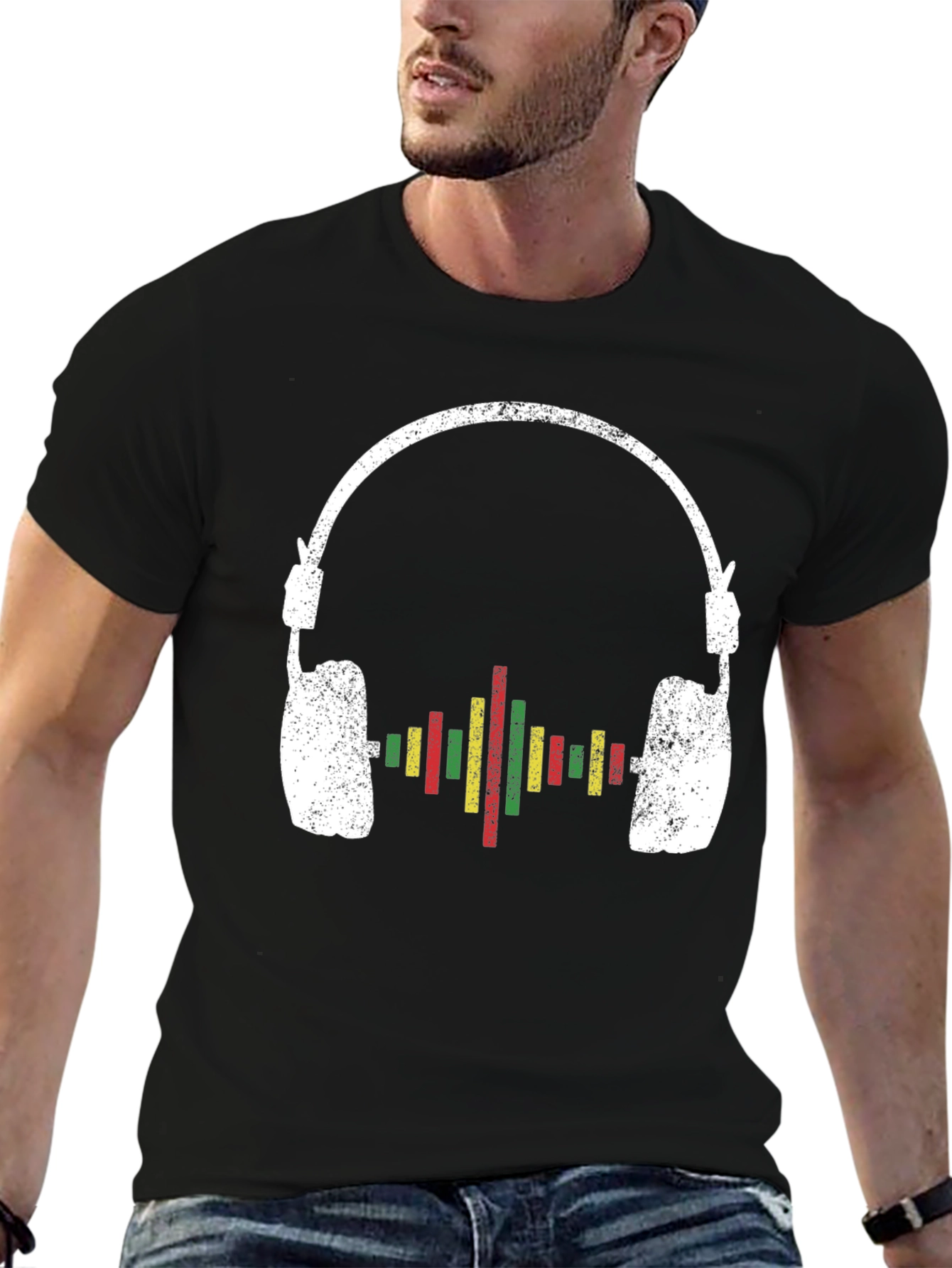 Reggae Music Headphone Graphic Tee